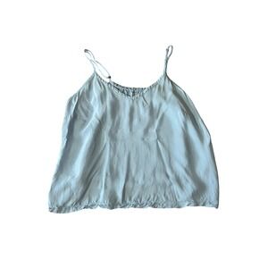 Athleta Calm Cool Camisole 3X Light Blue 100% Cupro Adjustable Strap Tank Top